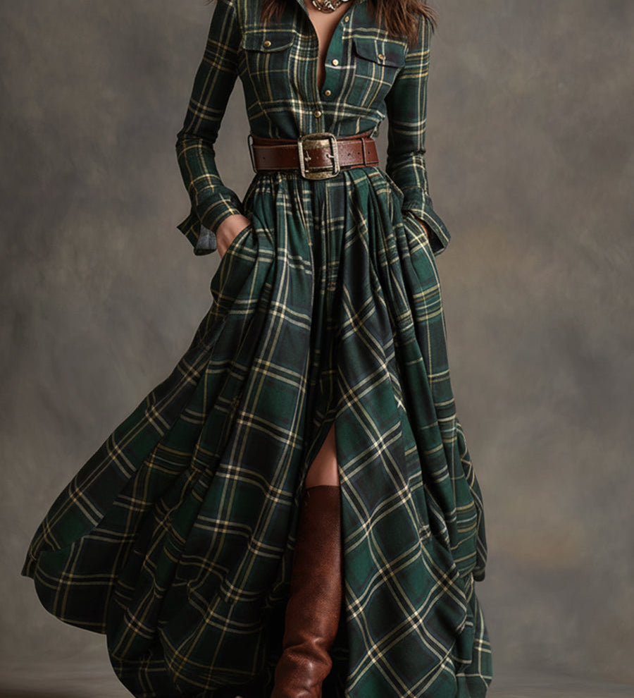 Mireline - Classic Button-Up Shirt Dress