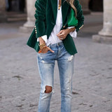 Carole™ | Elegant Velvet Blazer