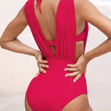 Seraphina | Women's Tummy Control V-Neck Swimsuit