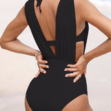 Seraphina | Women's Tummy Control V-Neck Swimsuit
