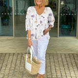 Anita | Elegant Floral Blouse