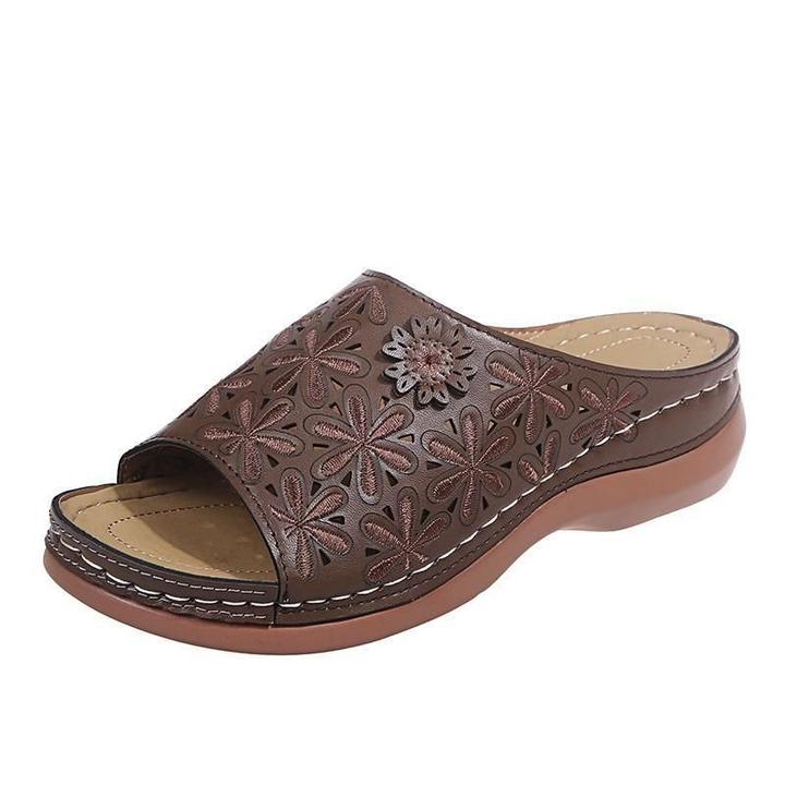Vanilla | Women's Orthopedic Flat Cushioned Sandals for Walking