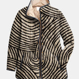 Fern™ | Retro Circle Design Quilted Jacket
