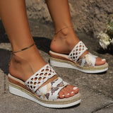 Freya | Women's Woven Wedge Sandals