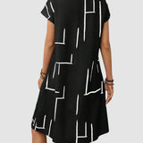 LAURETTA | STRIPED SHIFT DRESS