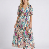 EULALIE | FLORAL MIDI DRESS