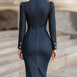 Brookelyn | Denim Midi Dress