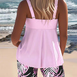 Colette | Women's Tummy Control Printed Tankini