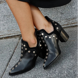 Ryla™ | Studded Wide-Heel Boots