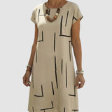 LAURETTA | STRIPED SHIFT DRESS