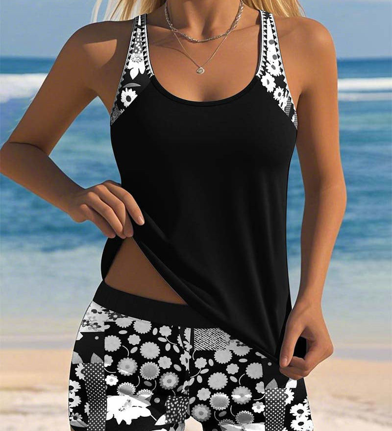 Melanie™ | Two-Piece Swimsuit with Comfortable Fit and Floral Beach Style