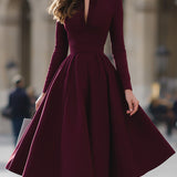 Jennifer | V-Neck Midi Dress