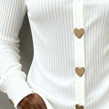 Heart Shaped Button-Up Shirt