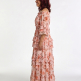 ROSALIE | FLORAL RUFFLE MAXI DRESS