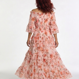 ROSALIE | FLORAL RUFFLE MAXI DRESS