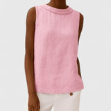 Anastine | Elegant Top with Roll Collar