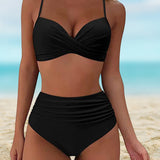 Genevieve | Women's High Waist Flattering Bikini Set