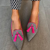 Fyla™ | Fluo Fringe Loafers