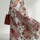 Orlune | Pleated White Maxi Dress