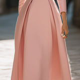 Emily | Elegant Pleated Blazer Midi Dress