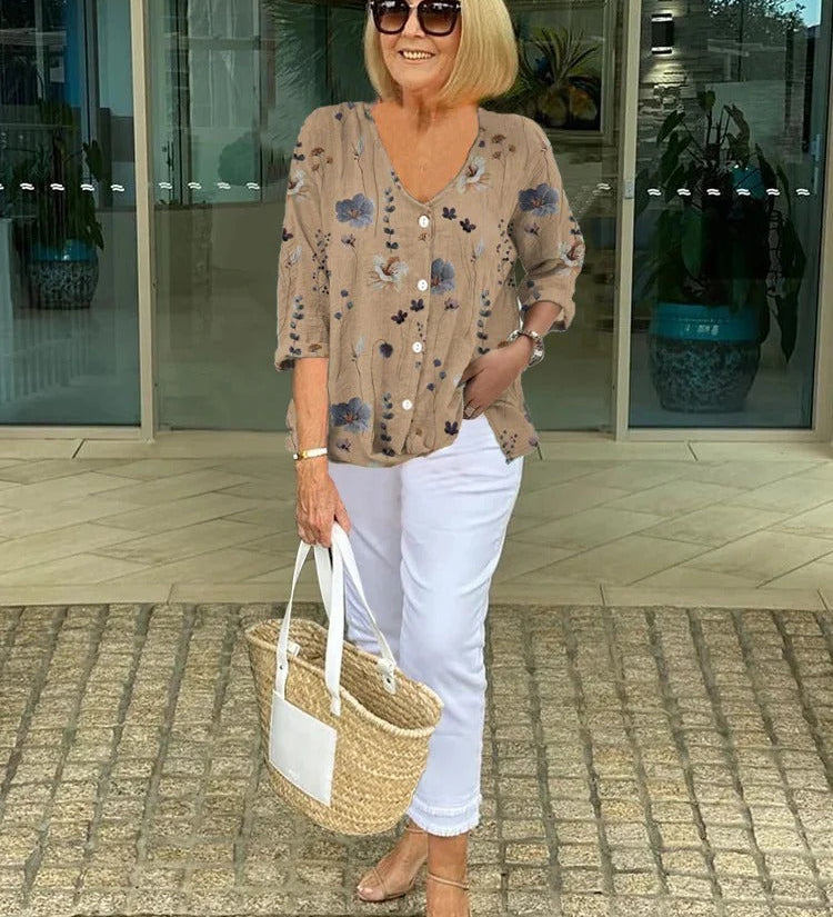 Anita | Elegant Floral Blouse