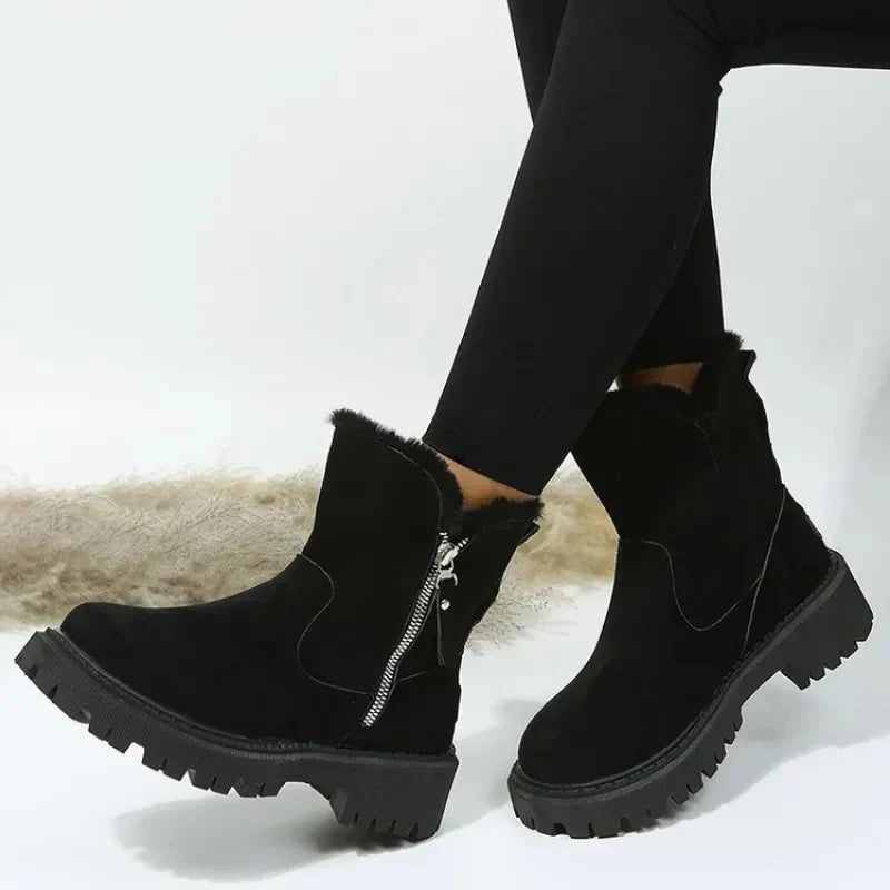 Nora - Warm and Comfortable Winter Ankle Boots