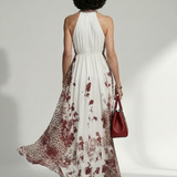Orlune | Pleated White Maxi Dress