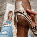 Roma | Women's Flat Toe Ring Sandals Slip-On Boho Summer Slides