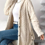 Adriana™ | Plush Hooded Cardigan
