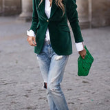 Carole™ | Elegant Velvet Blazer
