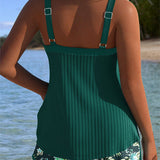 Cassandra | Women's Tummy Control Striped Tankini