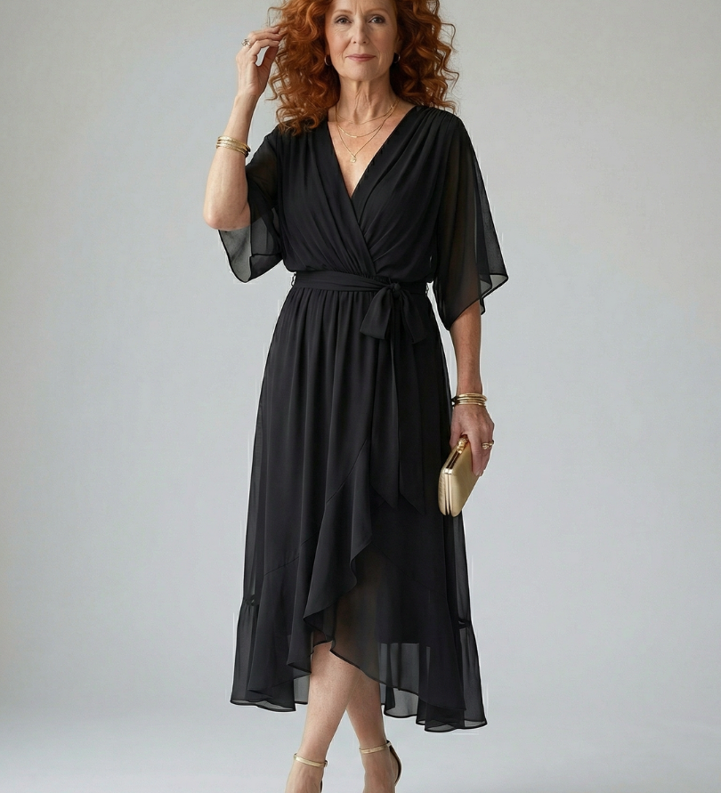 Elric | Light Drape Midi Dress