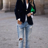 Carole™ | Elegant Velvet Blazer