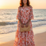 ROSALIE | FLORAL RUFFLE MAXI DRESS