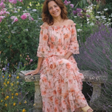 ROSALIE | FLORAL RUFFLE MAXI DRESS