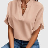 Beatrix™ | Soft and Elegant V-Neck Shirt