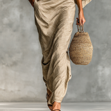 Cotton Linen Skirt Set