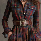 Mireline - Classic Button-Up Shirt Dress