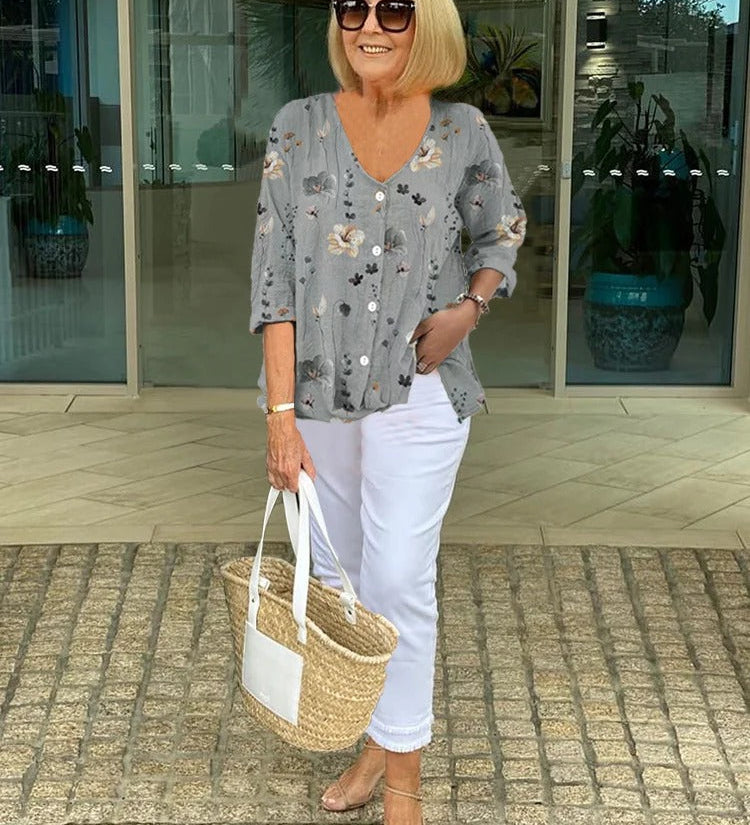 Anita | Elegant Floral Blouse