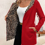 Aleah™ | Reversible Coat with Leopard Print