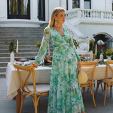 Althea | Long Sleeve Floral Maxi Dress