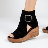 Sofia | Open Wedge Ankle Boots with Modern Design