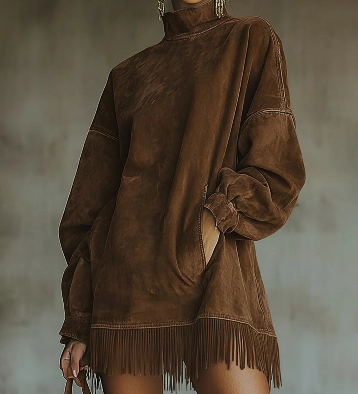 Sheri | Cozy Fringe Dress