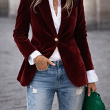 Carole™ | Elegant Velvet Blazer