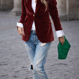 Carole™ | Elegant Velvet Blazer