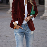 Carole™ | Elegant Velvet Blazer