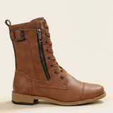 Silvia - Round Toe Boots with Arch Support