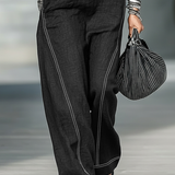 Sleeveless Overalls with White Hem