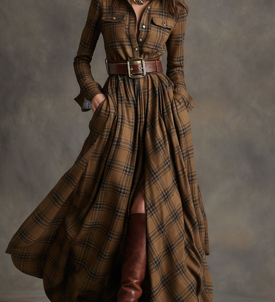 Mireline - Classic Button-Up Shirt Dress