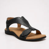 Dove | Women's Flat Cushioned T-Strap Sandals for Walking